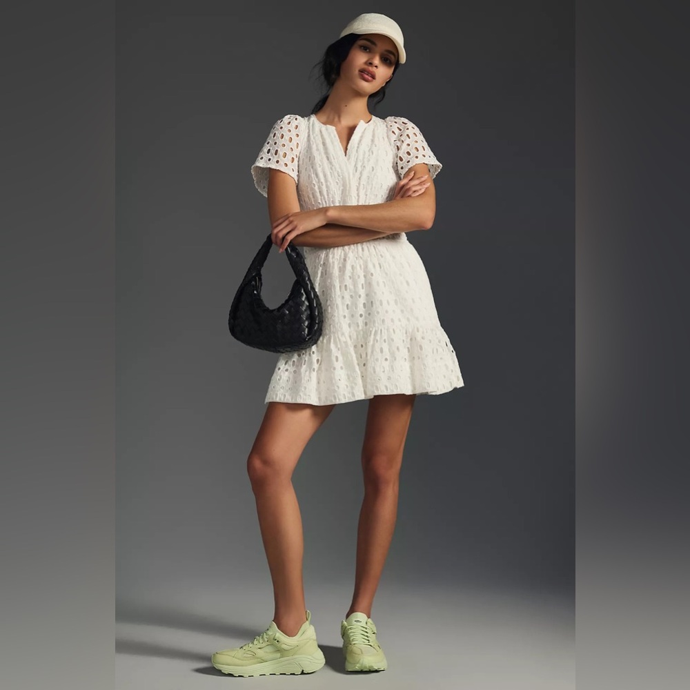 Anthropologie The Somerset Mini Dress: Eyelet Edition - Picture 4 of 9